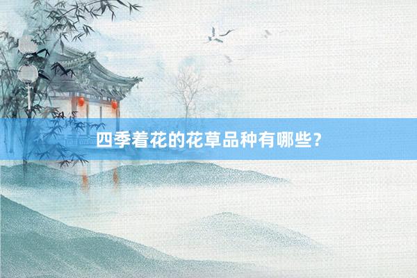 四季着花的花草品种有哪些？